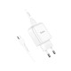 Зарядний пристрій 220В USBx1 з кабелем USB - micro USB Hoco N2 Vigour