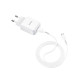Зарядний пристрій 220В USBx1 з кабелем USB - micro USB Hoco N2 Vigour