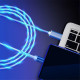Магнітний USB кабель який світиться для телефону