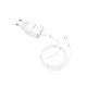 Зарядний пристрій 220В USBx1 з кабелем USB - Type-C Hoco N2 Vigour