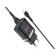 Зарядний пристрій 220В USBx1 з кабелем USB - Lightning Hoco N1 Ardent