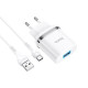 Зарядний пристрій 220В USBx1 з кабелем USB - Type-C Hoco N1 Ardent