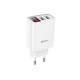 Зарядний пристрій 220В USBx2 з кабелем USB - Lightning Hoco C86A Illustrious