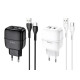 Зарядний пристрій 220В USBx2 з кабелем USB - Type-C Hoco C77A Highway