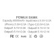 Зовнішній акумулятор (power bank) 40000mAh (10000mAh) Boro YM-635