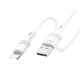 Кабель для заряджання USB - Lightning Borofone BX43 CoolJoy