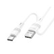 Кабель для заряджання та передачі даних для USB-Type-C Borofone BX43 CoolJoy