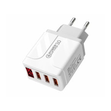 Зарядний пристрій 220В 3,0А USBx3 LCD Fast Charging 36-2S