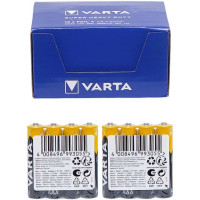 Батарейки пальчикові у спайці по 4 шт R03 Varta Superlife ZnCb AAА 745593 в упаковці 48 шт
