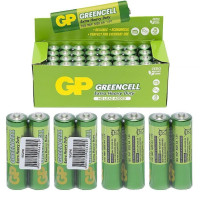Сольова пальчикова батарея GP Greencell 15G-S2 R6 AA в упаковці 40 шт