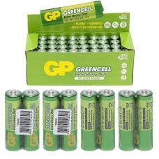 Сольова пальчикова батарея GP Greencell 15G-S2 R6 AA в упаковці 40 шт