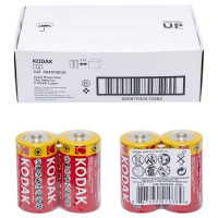 Батарейка сольова на 1.5V KODAK R14 C Super Heavy Duty у спайці 2 шт K-3041038 в упаковці 4 шт