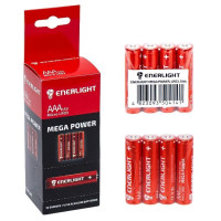 Пальчикова батарейка ENERLIGHT Mega Power Alkaline LR-03 SP-4 AAА в упаковці 40 шт