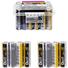 Пальчикова батарея у спайці по 4 шт Diall Alkaline LR-6 SP-4 AA в упаковці 24 шт