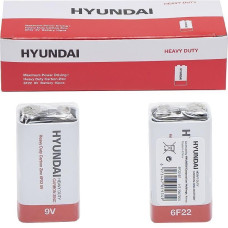 Батарейка на 9V HYUNDAI 6F22 Shrink 1 Heavy Duty (крона) 7007005 в упаковці 5 шт
