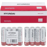 Пальчикова батарейка в спайці по 4 шт HYUNDAI R6 AA Shrink 4 Heavy Duty 7007006 в упаковці 60 шт