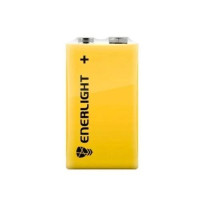 Сольова батарейка крона на 9V Enerlight 6F22 502222 Жовта в упаковці 4 шт