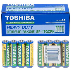 Пальчикова батарейка у спайці по 4 шт. Toshiba R6KD SP-4TGTE в упаковці 40 штук