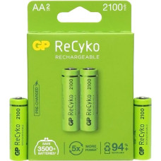 Акумулятор GP NiMH 1.2V 210AAHСE-2EB2 ReCyko GP-186431 в упаковці 2 шт