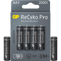Акумуляторна батарея GP на 1,2V ReCyko+Pro 210AAHCBE-2GBE4 186851 в упаковці 4 шт