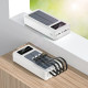 Power bank Kamry 30000 mAh K-300 із сонячною панеллю та 4 вбудовані кабелі павер банк