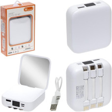 Портативний зарядний пристрій із дзеркальцем 071 Power Bank 50000 mAh