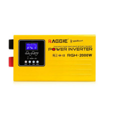 Гібридний сонячний інвертор із чистою синусоїдою RAGGIE RGH-2000W 24 V Інвертор із розділеною фазою із захистом
