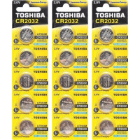 Плоскі батарейки 3V у вигляді таблетки Toshiba CR 2032 на блістері 5 шт 588907/60152703 в упаковці 10 шт