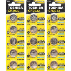 Плоскі батарейки 3V у вигляді таблетки Toshiba CR 2032 на блістері 5 шт 588907/60152703 в упаковці 10 шт