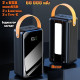 Зарядний пристрій Power Bank Kamry 60000мАч-103S з індикатором заряду та ліхтариком, швидка зарядка