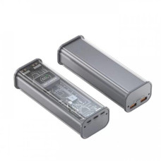 Потужний повербанк Kamry 60000-48К з функцією швидкого заряджання, USB, MicroUSB/Type-C Сірий