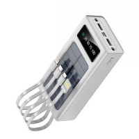Зарядний пристрій повербанк 30000 mah A88 Solar Charger з функцією швидкого заряджання, дисплеєм та ліхтариком