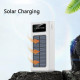 Зарядний пристрій повербанк 30000 mah A88 Solar Charger з функцією швидкого заряджання, дисплеєм та ліхтариком