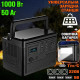 Портативна зарядна станція EP-JB 1000W-P 12V/50Ah (LiFePO4) із сонячною панеллю 18V 100W