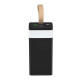 Потужний Powerbank 80000 мА·год T160 з ліхтариком 2xUSB, MicroUSB/Type-C Чорний