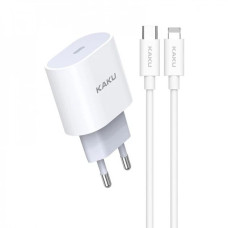 Зарядний пристрій для гаджетів KAKUSIGA KSC-547 20W із кабелем Type-C-Lightning