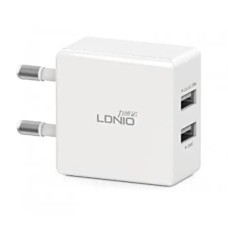 Зарядний пристрій з 2 USB в комплекті з кабелем iPhone