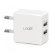 Зарядний пристрій з 2 USB в комплекті з кабелем iPhone