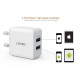 Зарядний пристрій з 2 USB в комплекті з кабелем iPhone