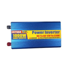 Перетворювач напруги 1000W DC 12V в AC 220V з USB та інвертором із захистом від перевантажень