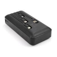 Power Bank з електронним екраном з набором кабелів KP KP-27 20000mAh Зовнішній акумулятор для заряджання