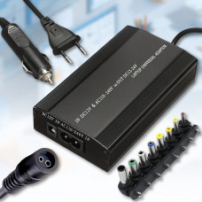 Зарядний пристрій для ноутбуків 150W від мережі та прикурювача з набором роз'ємів