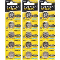 Плоскі батарейки 3V у вигляді таблетки Toshiba CR 2025 на блістері 5 шт 588891/60152702 в упаковці 10 шт