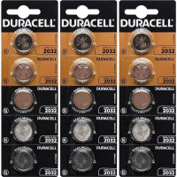 Плоскі батарейки 3V для годинника у вигляді таблетки Duracell DL/CR 2032 на блістері 2 шт 054967/50 в упаковці 4 шт
