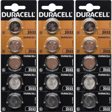 Плоскі батарейки 3V для годинника у вигляді таблетки Duracell DL/CR 2032 на блістері 2 шт 054967/50 в упаковці 4 шт