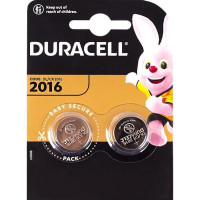 Плоскі батарейки 3V для годинника у вигляді таблетки Duracell DL/CR 2016 на блістері 2 шт 045736/5007667 в упаковці 4 шт