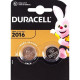 Плоскі батарейки 3V для годинника у вигляді таблетки Duracell DL/CR 2016 на блістері 2 шт 045736/5007667 в упаковці 4 шт