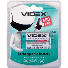 Акумулятори у вигляді батарейок перезаряджаються VIDEX АА 600 V-291857 в упаковці 2 шт