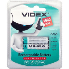 Акумулятори у вигляді батарейок, що перезаряджаються VIDEX ААА 1000 V-291789 в упаковці 2 шт