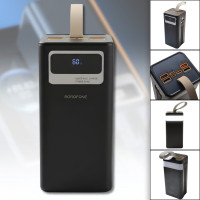 Портативний зарядний пристрій з LED-дисплеєм та ліхтариком Borofone DBT35B 50000 mAh